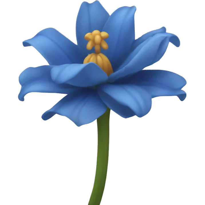Flor azul emoji