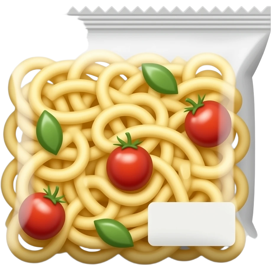 Noodle packaging emoji emoji