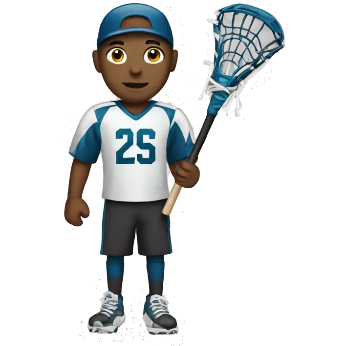create a boy emoji holding a lacrosse stick emoji emoji
