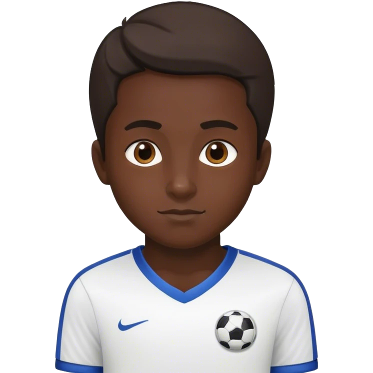 Une personne avec un maillot de foot mec hlel emoji