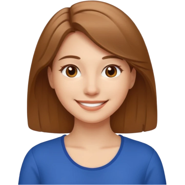 Feeling relaxed and happy at office for woman with a smile on face and with a calm attitude  emoji