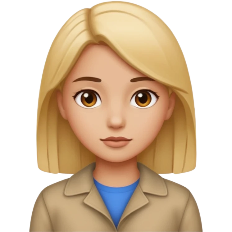 Naked girl standing emoji