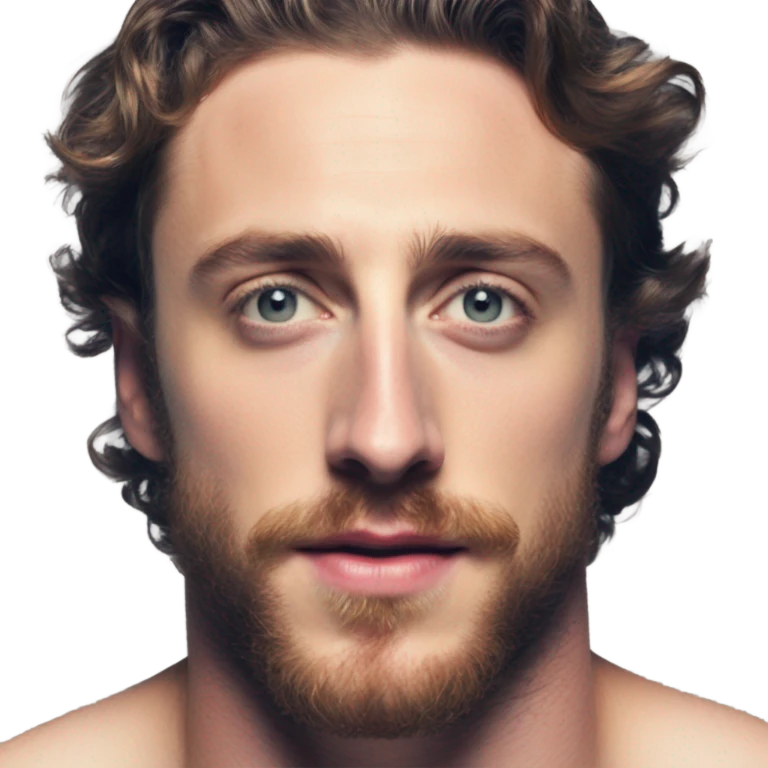 Aaron Taylor Johnson shirtless hairy-chest emoji