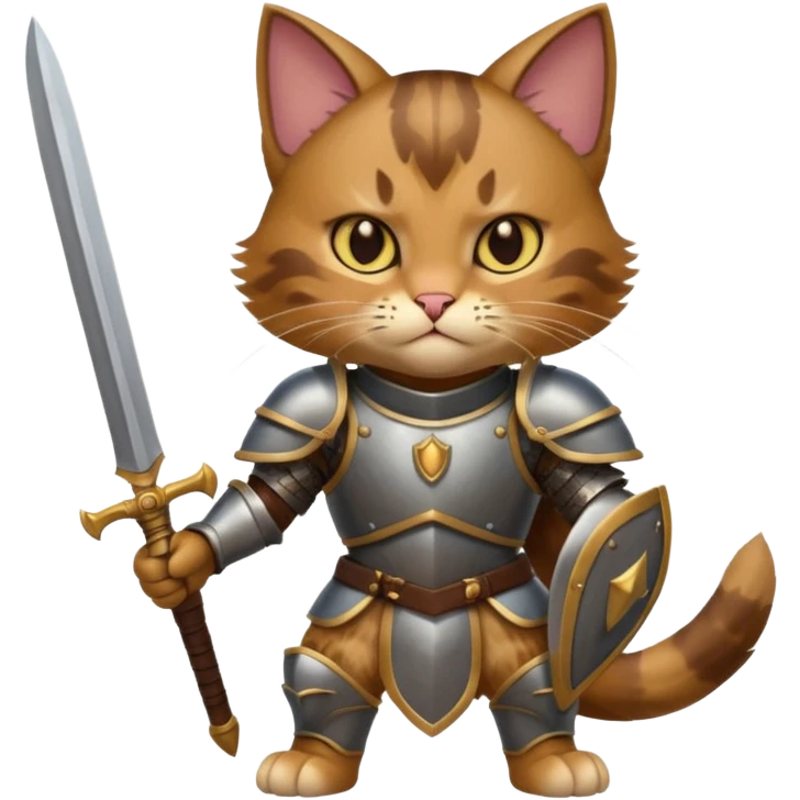 warrior cat in battle armor emoji