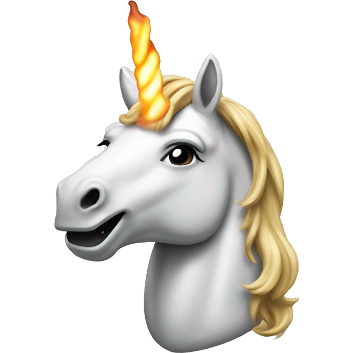 Unicorn smoking emoji