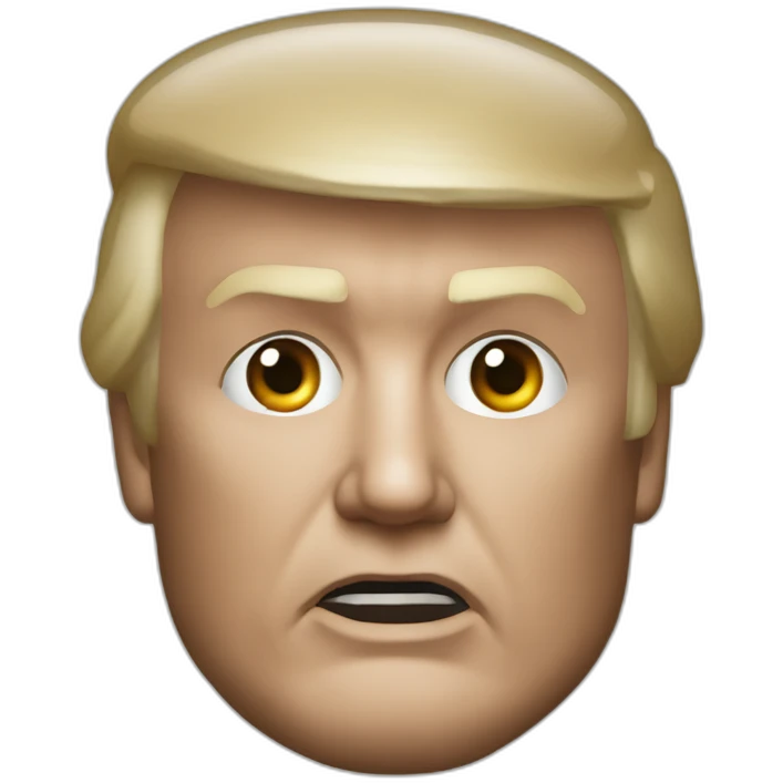 Donald trump in a Hannibal lector restraint emoji