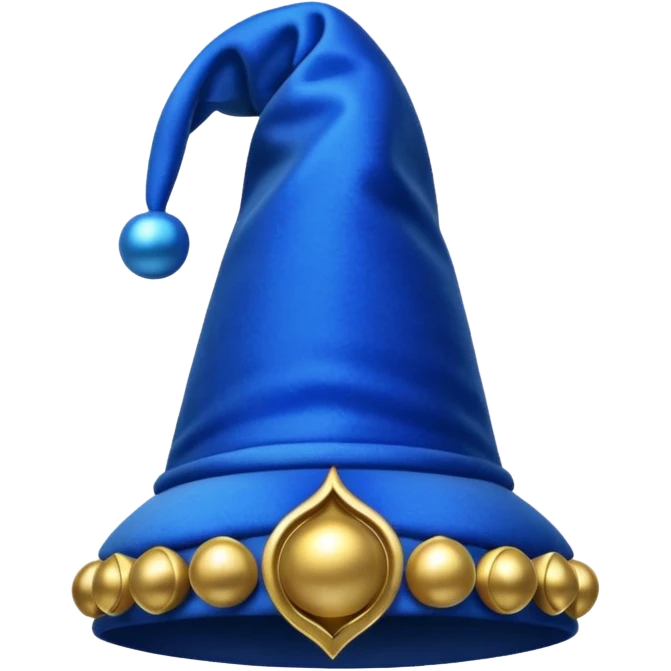 blue jester hat emoji