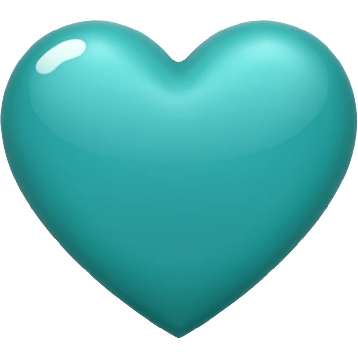 Teal heart emoji