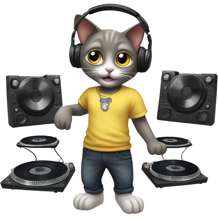 Dj cat emoji