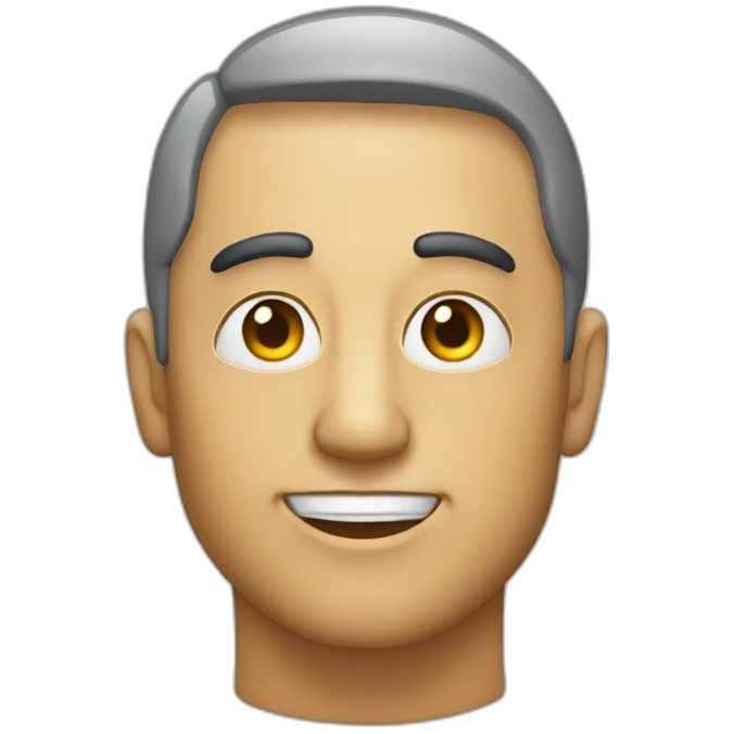 Radiante com raio nos olhos emoji