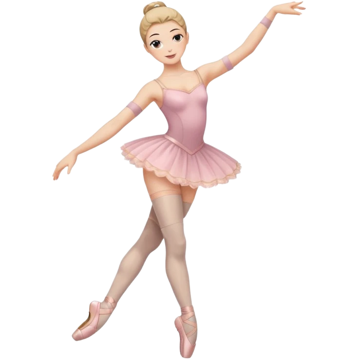 Ballet dancer in thigh highs emoji
