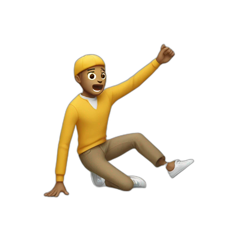 homme qui fait un dab emoji