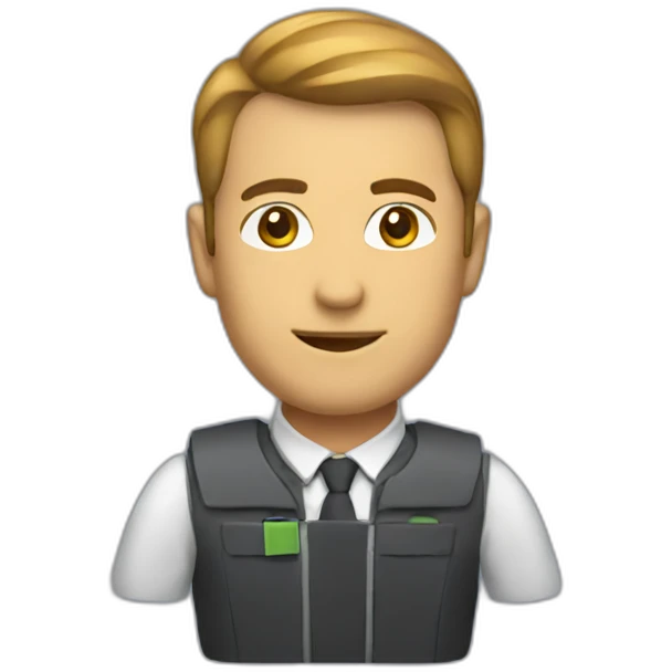 business person with jetpack emoji