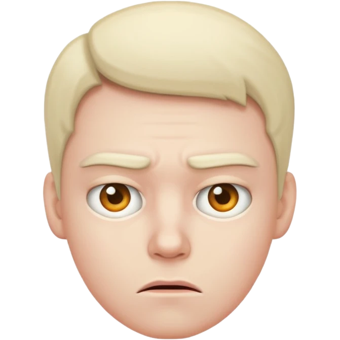 annoyed bored face emoji