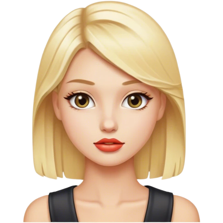 Blonde model runway  emoji