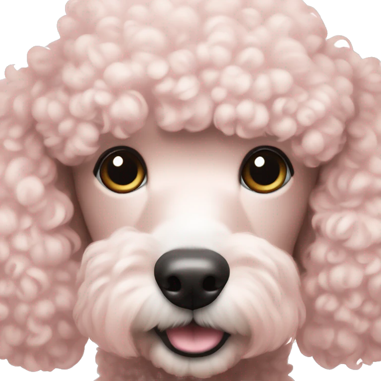 poodle soft pink color  emoji