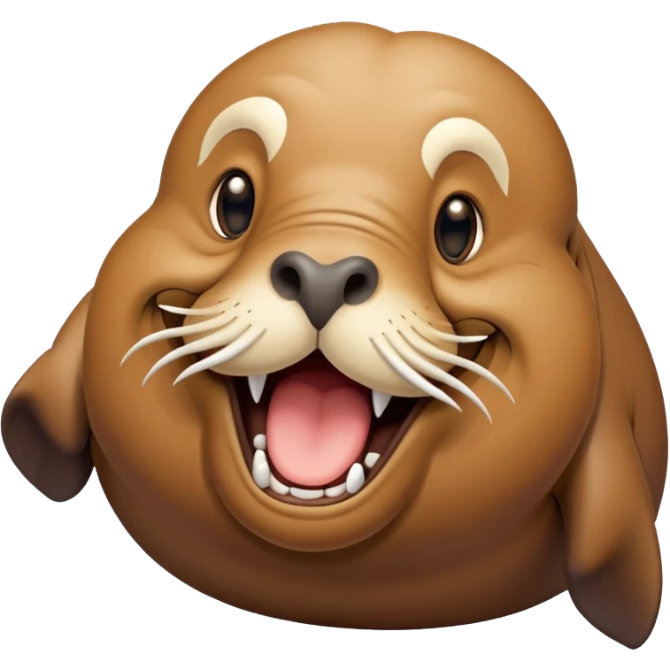 Морж смеётся  emoji