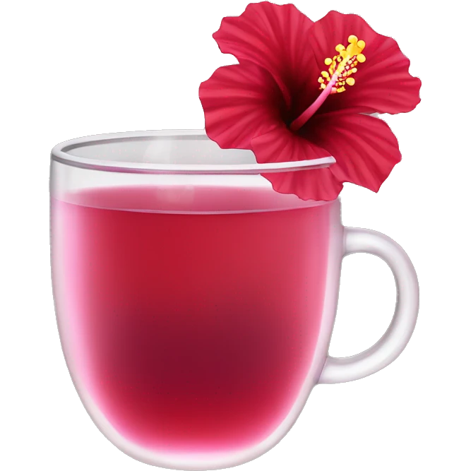 Hibiscus tea emoji