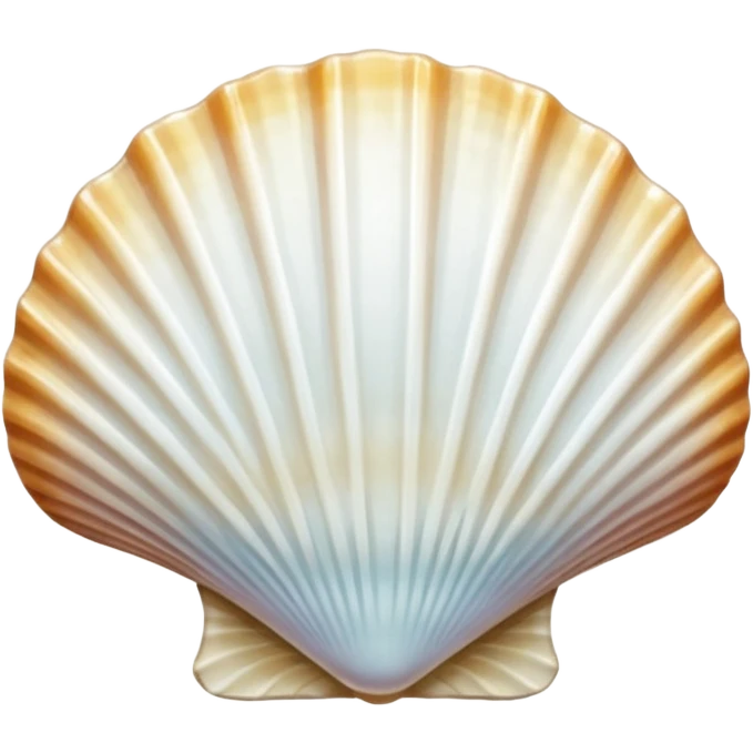 miniature white scallop shell, Camino de Santiago emoji