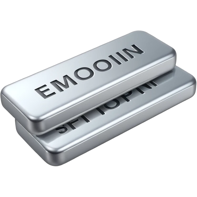 silver bars, silver text emoji