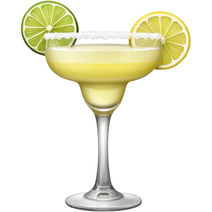 a classic margarita cocktail only one lemon  emoji
