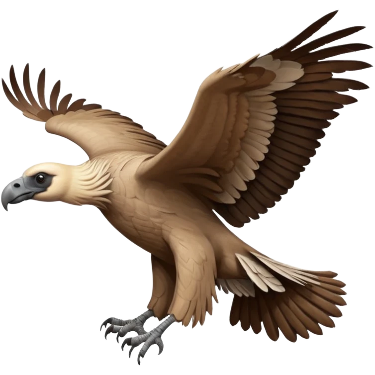 Cape vulture flying  emoji