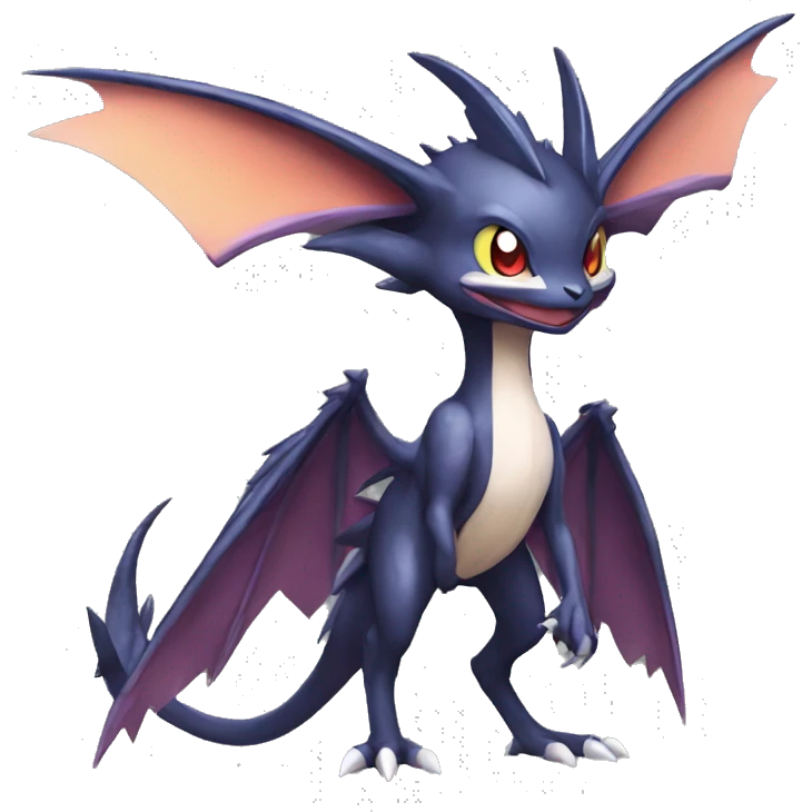 Cool Chibi Nargacuga-Noivern-Pokémon Full Body emoji