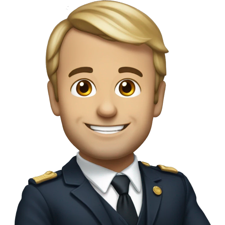 Emanuel macron heureux emoji