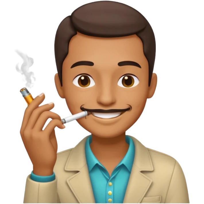 smoking from a dab rig  emoji