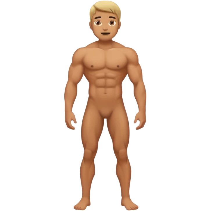 𝐺𝑒𝑛𝑒𝑟𝑎𝑡𝑒 𝑎 𝑛𝑎𝑘𝑒𝑑 𝑚𝑎𝑛 𝑓𝑢𝑙𝑙 𝑏𝑜𝑑𝑦 emoji