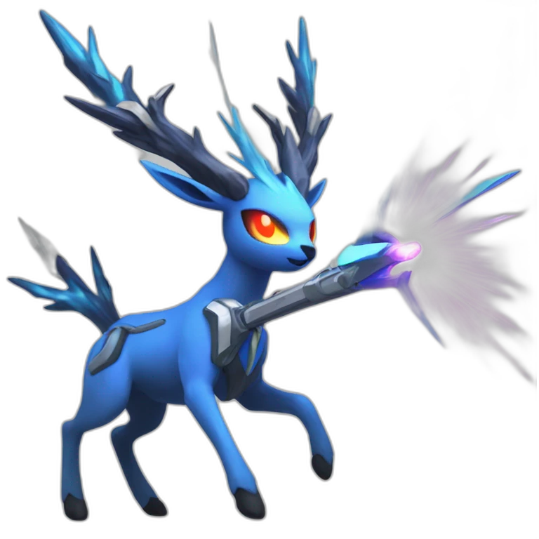 	Xerneas which fires an ultra laser in profile emoji