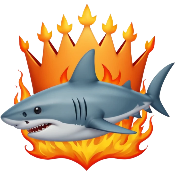         👑
   🦈🔥🔥🔥🦈
  🦈🔥  👁️  🔥🦈
   🦈🔥🔥🔥🦈

 emoji