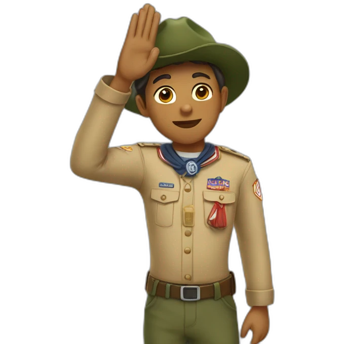 Scout salute emoji