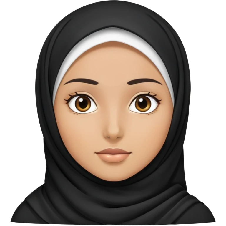 girl wearing black hijab emoji