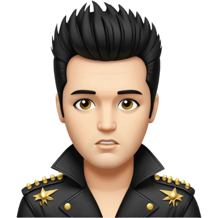 элвис пресли с панк причёской ирокезом emoji
