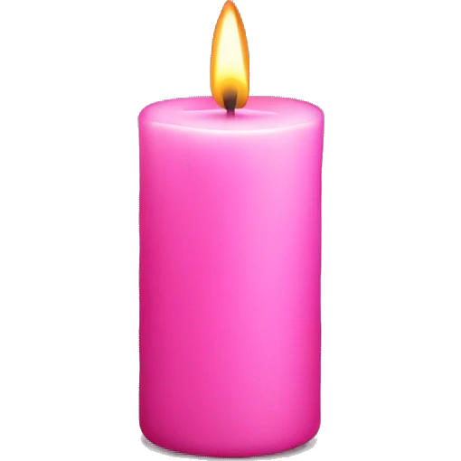 Pink candle  emoji