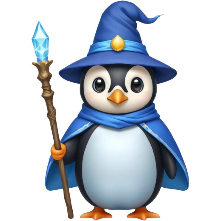 Penguin Wizard emoji