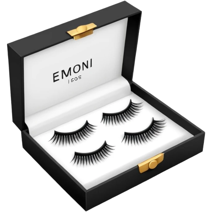 ioni false lashes in a box emoji