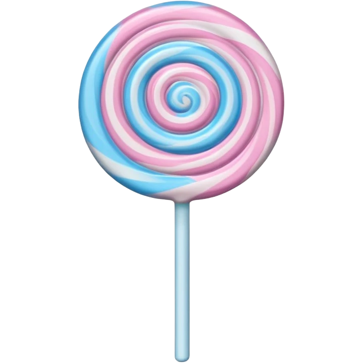 pastel pink and blue swirl lollipop emoji