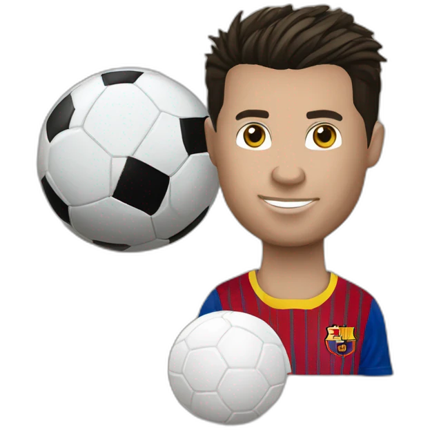 Christiano Ronaldo sur Lionel Messi emoji