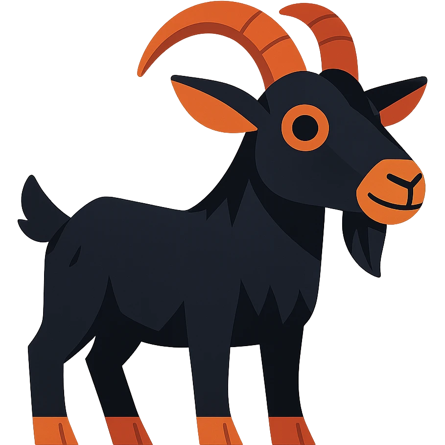 black goat emoji