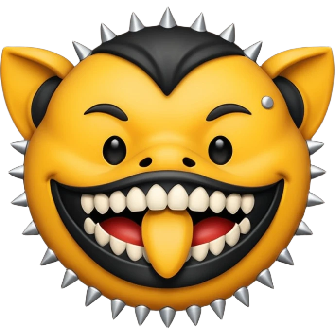 Black mouth muzzle  emoji