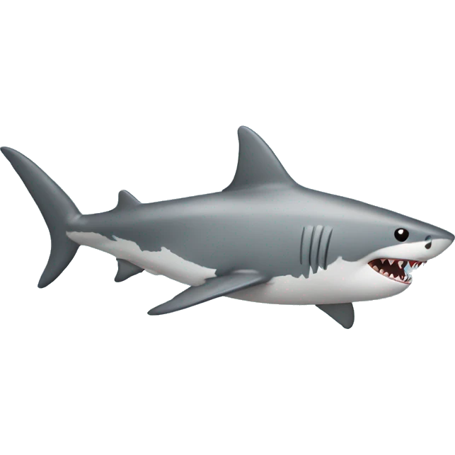 Running shark emoji