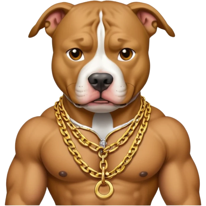 Gangster pit bull emoji