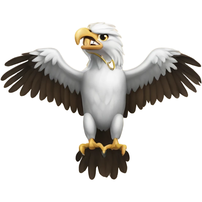 Eagle with ram in its talons emoji