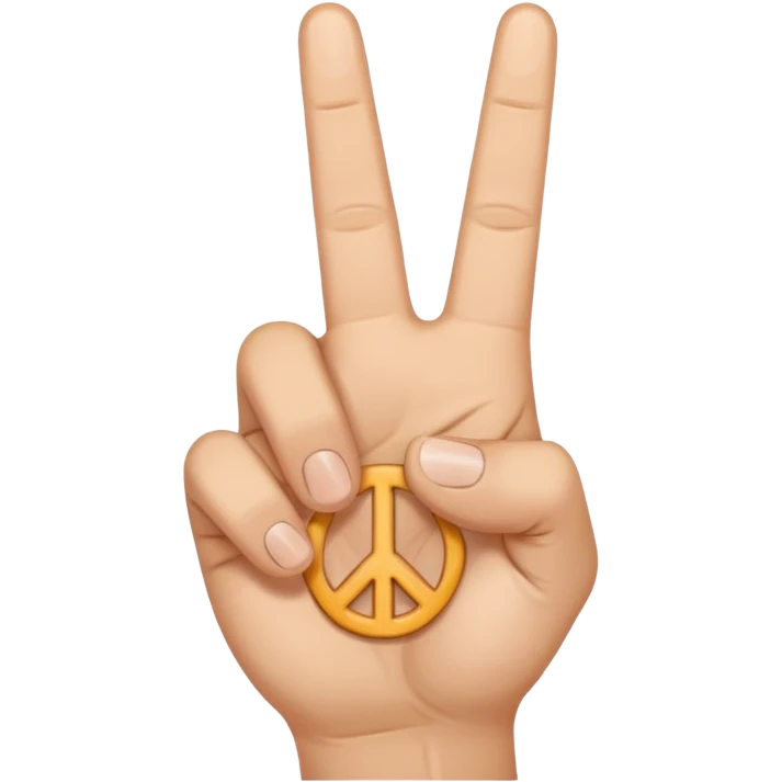 Peace sign with thumb sticking out emoji