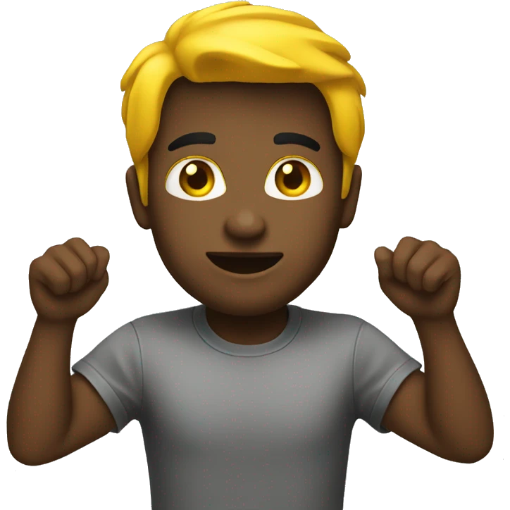 Emoji amarelo negro  emoji