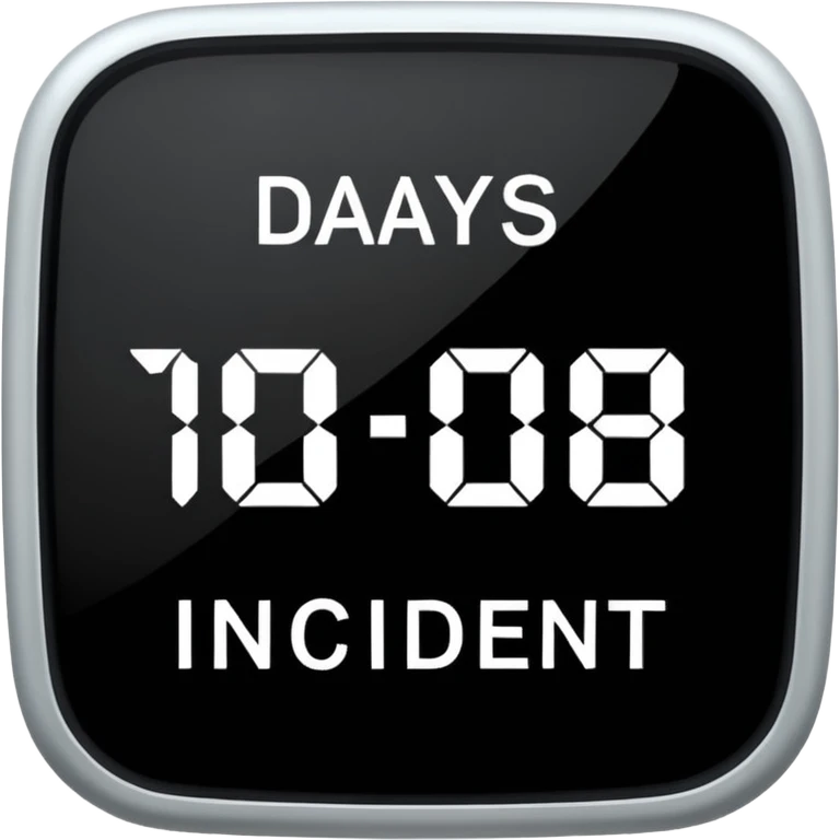 days since last incident emoji