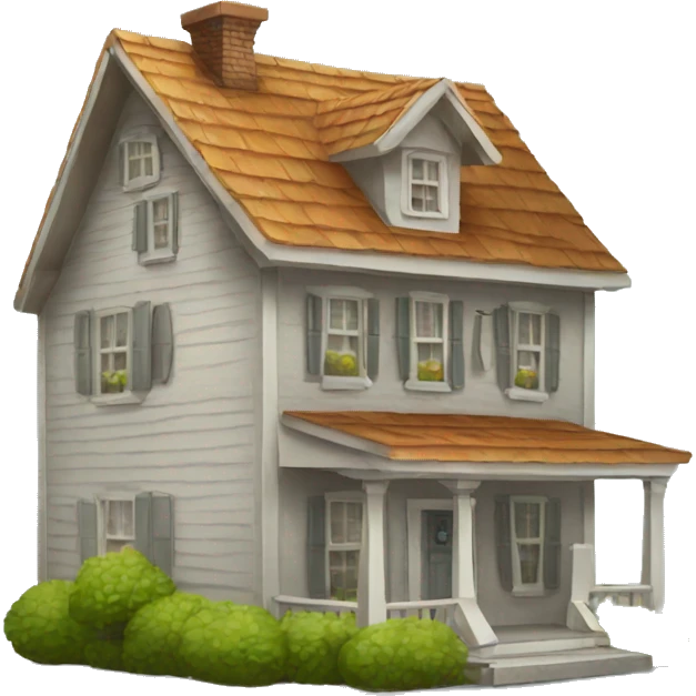 house with iphone emoji
