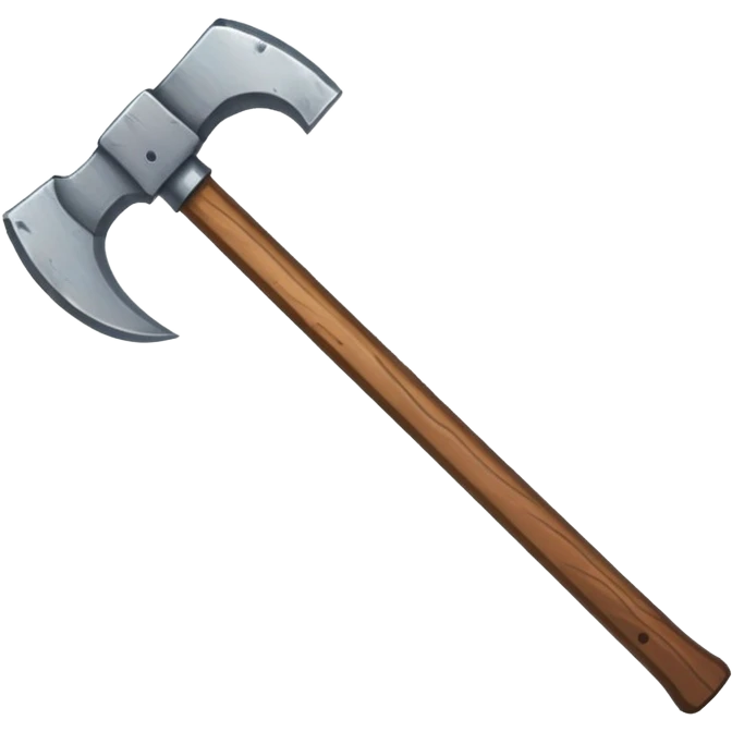 AXE IN THE STYLE OF THE MINECRAFT GAME emoji